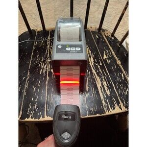 Zebra ZD410 Direct Thermal Label Printer W/ Handheld Barcode Scanner Zebra DS22